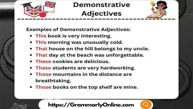 10 Examples of Demonstrative Adjectives