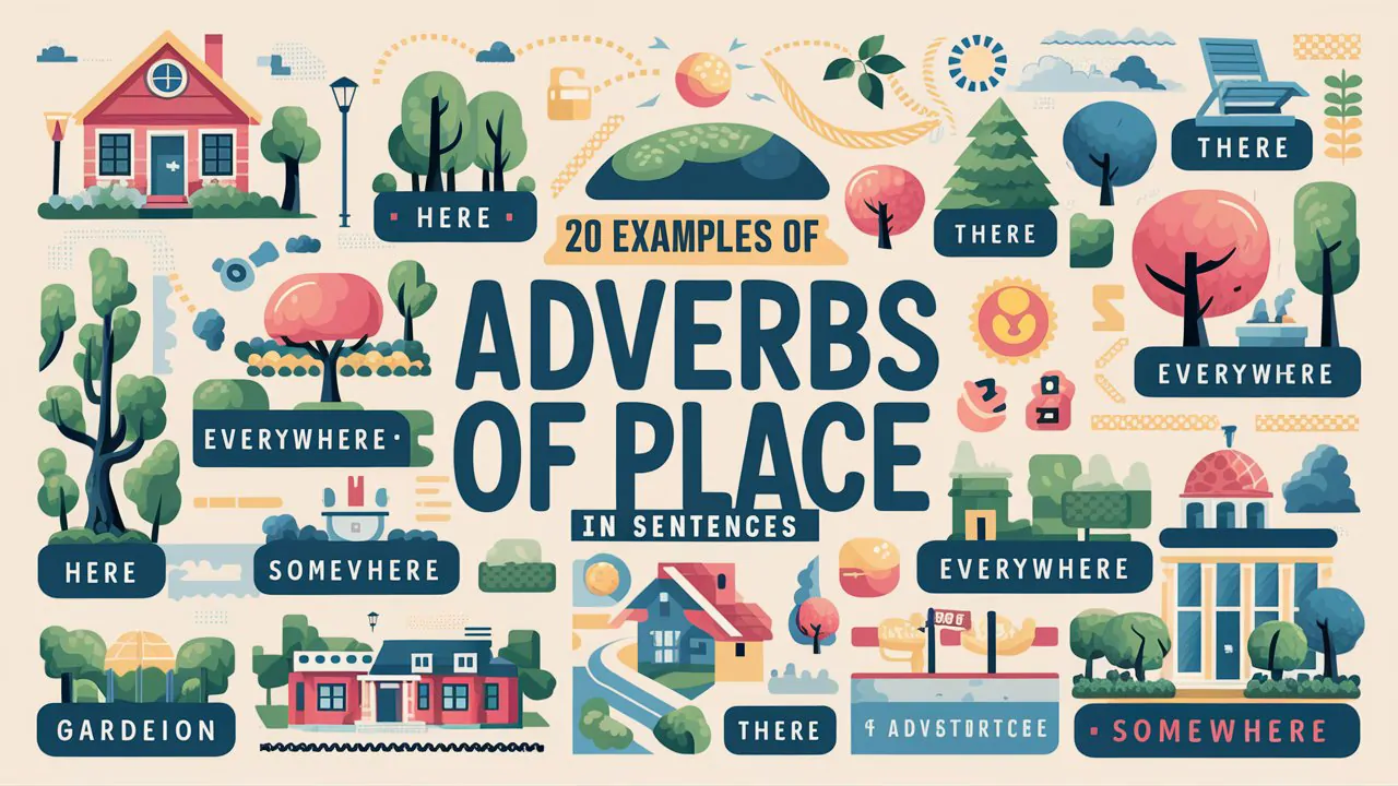 20 Examples of Adverbs of Place In Sentences