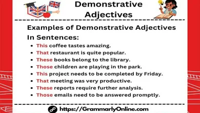 20 Examples of Demonstrative Adjectives In Sentences