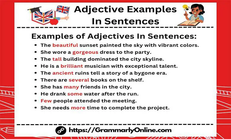 Adjective Examples In Sentences