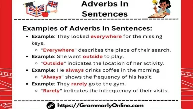 Examples of Adverbs In Sentences