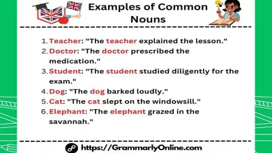 What Are 10 Examples of Common Nouns