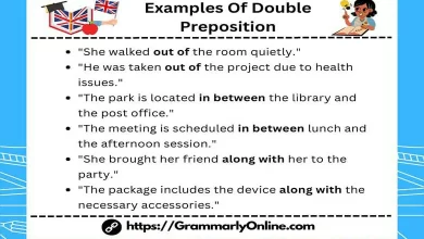 10 Examples Of Double Preposition