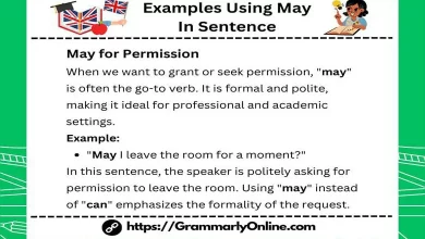 10 Examples Using May In Sentence