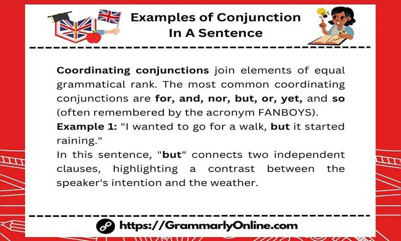 10 Examples of Conjunction In A Sentence