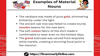 10 Examples of Material Nouns In A Sentence