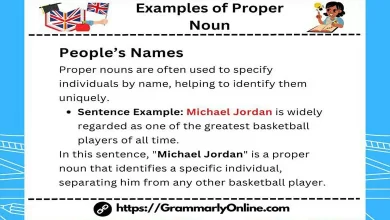 10 Examples of Proper Noun In A Sentences