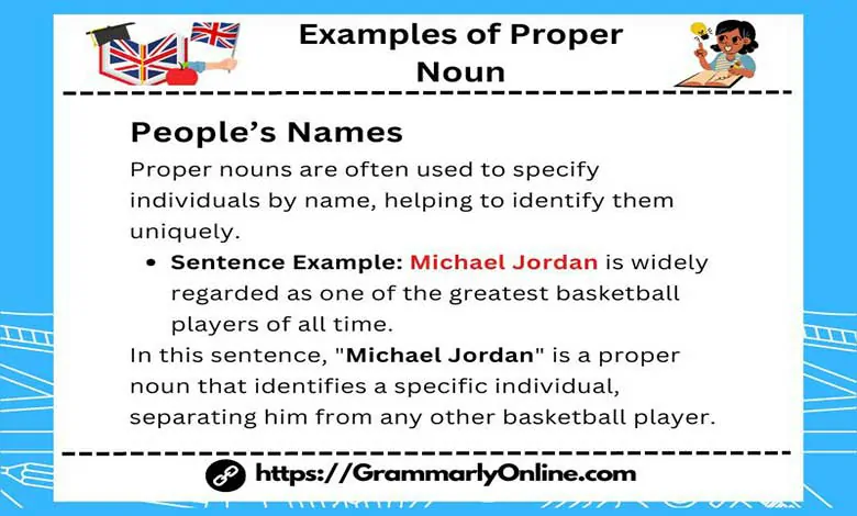 10 Examples of Proper Noun In A Sentences