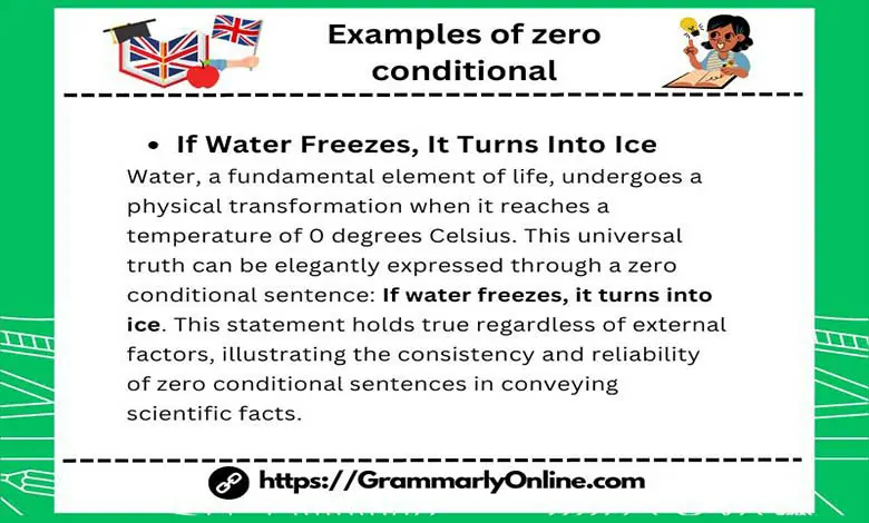 10 Examples of zero conditional sentences