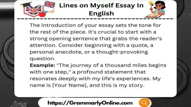 10 Lines on Myself Essay In English