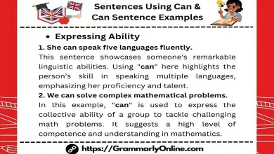 10 Sentences Using Can & Can Sentence Examples