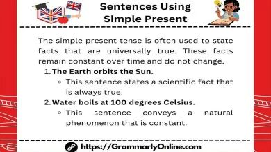 10 Sentences Using Simple Present Tense