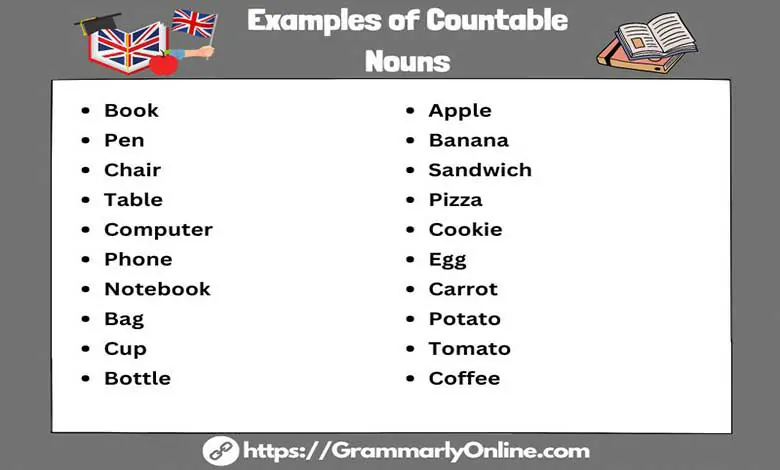 100 Examples of Countable Nouns