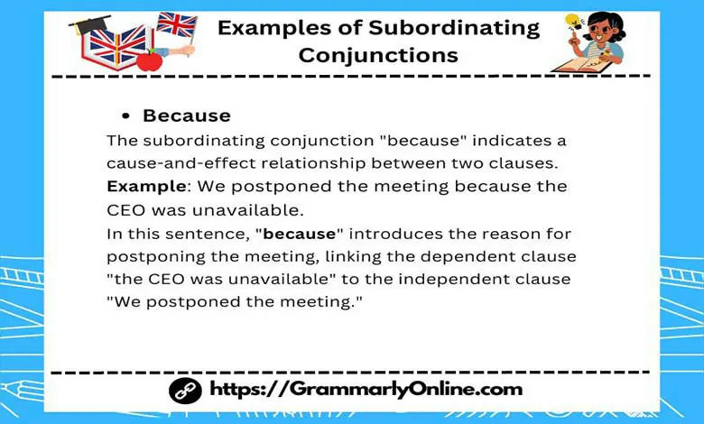 15 Examples of Subordinating Conjunctions