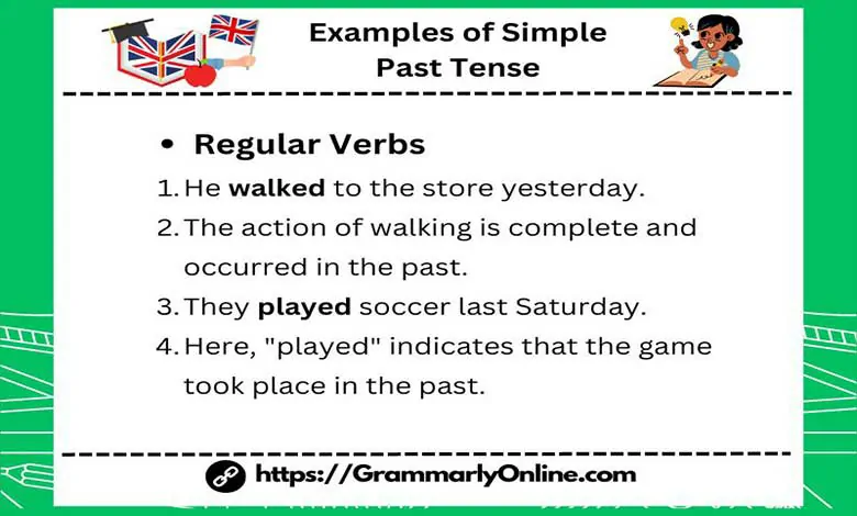 18 Examples of Simple Past Tense In Sentences