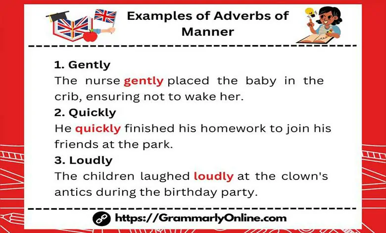 20 Examples of Adverbs of Manner In Sentences