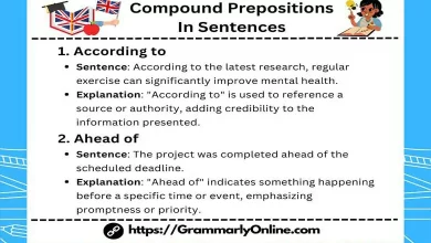 20 Examples of Compound Prepositions In Sentences