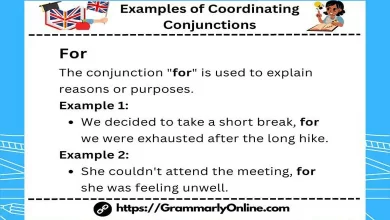 20 Examples of Coordinating Conjunctions In Sentences