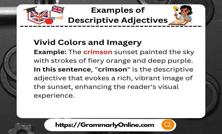 20 Examples of Descriptive Adjectives In Sentences