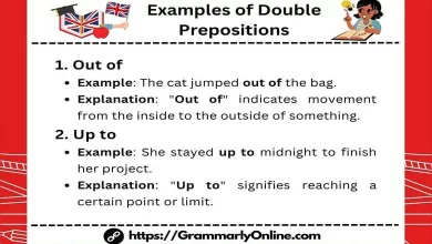 20 Examples of Double Prepositions In Sentences