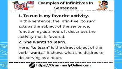 20 Examples of Infinitives In Sentences