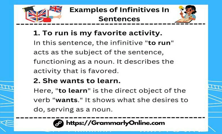 20 Examples of Infinitives In Sentences