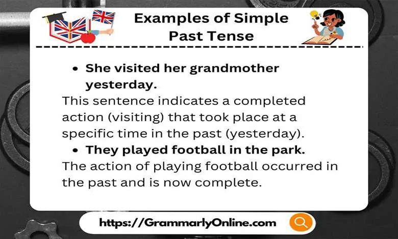 20 Examples of Simple Past Tense Sentences