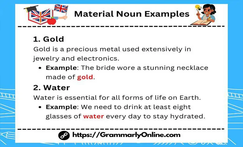 20 Material Noun Examples In Sentences