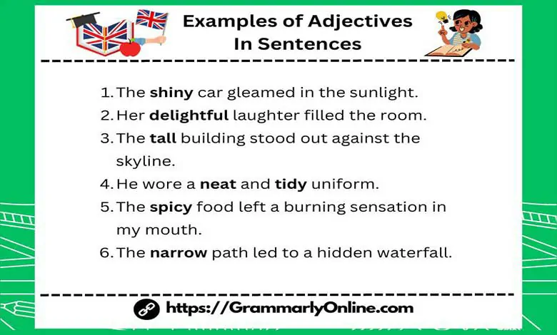 30 Examples of Adjectives In Sentences