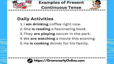 40 Examples of Present Continuous Tense In Sentences