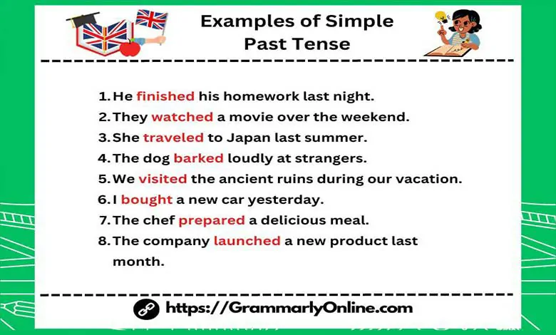 40 Examples of Simple Past Tense In Sentences