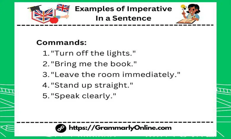 50 Examples of Imperative In a Sentence