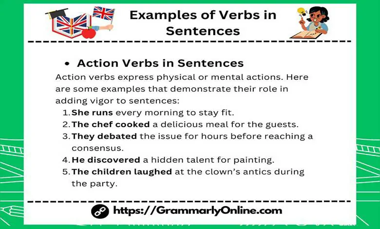 50 Examples of Verbs in Sentences