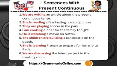 50 Sentences With Present Continuous Tense