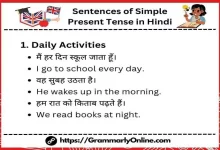 50+ Sentences of Simple Present Tense in Hindi to English