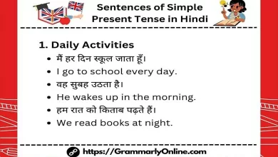 50+ Sentences of Simple Present Tense in Hindi to English