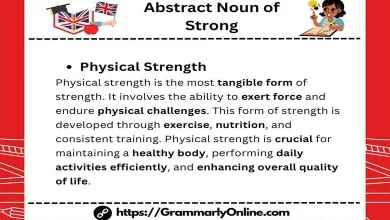 Abstract Noun of Strong