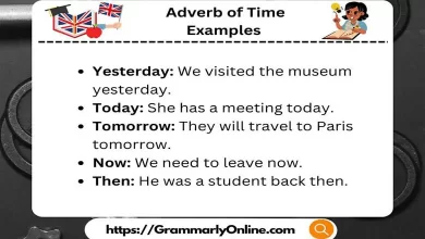 Adverb of Time Examples in Sentences