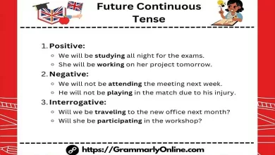 Future Continuous Tense Rules And Examples