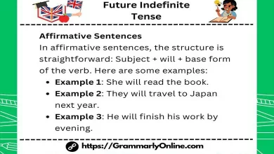 Future Indefinite Tense Rules And Examples