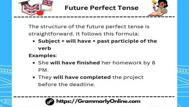 Future Perfect Tense Rules And Examples