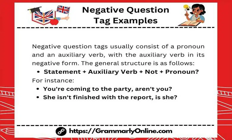 Negative Question Tag Examples