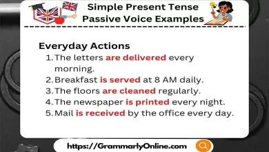 Simple Present Tense Passive Voice Examples