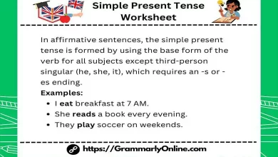 Simple Present Tense Worksheet