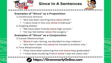 Since In A Sentences