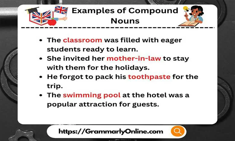 10 Examples of Compound Nouns in A Sentence