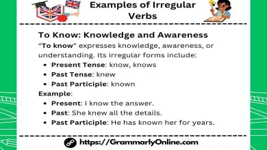 What Are 10 Examples of Irregular Verbs?