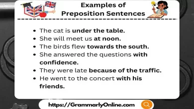 What Are 10 Examples of Preposition Sentences