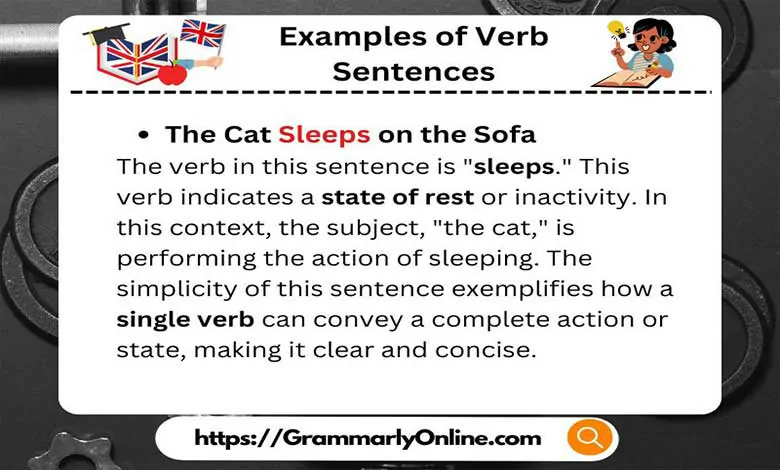 What Are 10 Examples of Verb Sentences?